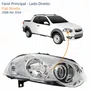 Farol Fiat Strada 2008 Até 2016 Máscara Cromada Com Anel Cromado Lado Direito Passageiro