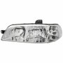 Farol Fiat Strada G2 2002 Até 2007 Foco Duplo Carcaça Preta Lado Esquerdo Motorista