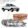 Farol Fiat Strada G2 2002 Até 2007 Original Arteb Foco Duplo Carcaça Cinza Lado Direito Passageiro