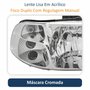 Farol Fiat Strada G2 2002 Até 2007 Original Arteb Foco Duplo Carcaça Preta Lado Direito Passageiro