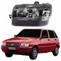 Farol Fiat Uno 2004 Até 2013 Máscara Negra Lado Esquerdo Motorista