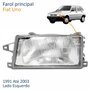 Farol Fiat Uno 1991 Até 2003 Lente De Vidro Lado Esquerdo Motorista