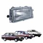Farol Fiat Uno Fiorino Elba Premio 1991 até 2003 Lente de Vidro Foco Simples Máscara Cromada Lado Direito Passageiro