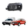 Farol Fiat Uno Fire Fiorino 2004 Até 2014 Mascara Negra Lado Esquerdo Motorista