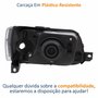 Farol Fiat Uno Fire Fiorino 2004 Até 2014 Original Arteb Máscara Cromada Lado Esquerdo Motorista