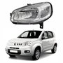 Farol Principal Fiat Uno Vivace 2015 Até 2021 Cromado Lado Esquerdo Motorista