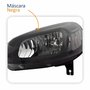 Farol Principal Fiat Uno Vivace 2015 Até 2021 Máscara Negra Lado Esquerdo Motorista