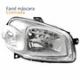 Farol Fiat Uno Vivace 2010 2011 2012 2013 2014 Máscara Cromada Lado Direito Passageiro