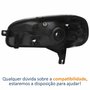 Farol Principal Fiat Uno Vivace 2015 Até 2021 Cromado Lado Direito Passageiro