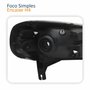 Farol Principal Fiat Uno Vivace 2015 Até 2021 Cromado Lado Esquerdo Motorista