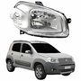 Farol Fiat Uno Way 2010 2011 2012 2013 2014 Original Máscara Cromada Lado Direito Passageiro
