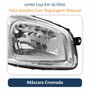 Farol Fiat Uno Way Vivace 2010 Até 2014 Fiorino 2014 Até 2019 Original Arteb Máscara Cromada Lado Direito Passageiro