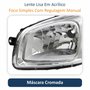 Farol Fiat Uno Way Vivace 2010 Até 2014 Fiorino 2014 Até 2019 Original Arteb Máscara Cromada Lado Esquerdo Motorista