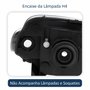 Farol Fiat Uno Way Vivace 2010 Até 2014 Fiorino 2014 Até 2019 Original Arteb Máscara Cromada Lado Esquerdo Motorista