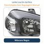 Farol Fiat Uno Way Vivace 2010 Até 2014 Fiorino 2014 Até 2019 Original Arteb Máscara Negra Lado Direito Passageiro