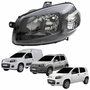 Farol Fiat Uno Way Vivace 2010 Até 2014 Fiorino 2014 Até 2019 Original Arteb Máscara Negra Lado Esquerdo Motorista