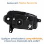 Farol Fiat Uno Way Vivace 2010 Até 2014 Fiorino 2014 Até 2019 Original Arteb Máscara Negra Lado Esquerdo Motorista