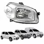 Farol Fiat Uno Way Vivace 2010 Até 2014 Fiorino 2014 Até 2019 Original Máscara Cromada Lado Direito Passageiro