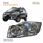 Farol Principal Ford Ecosport 2008 2009 2010 2011 2012 Cromado Lado Esquerdo Motorista