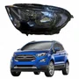 Farol Principal Ford Ecosport 2018 2019 2020 2021 Máscara Negra Sem Led Lado Esquerdo Motorista
