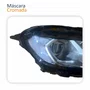 Farol Principal Ford Ecosport 2018 2019 2020 2021 Máscara Cromada Com Led Lado Direito Passageiro