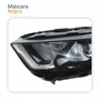 Farol Principal Ford Ecosport 2018 2019 2020 2021 Máscara Negra Com Led Lado Esquerdo Motorista