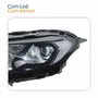 Farol Principal Ford Ecosport 2018 2019 2020 2021 Máscara Negra Com Led Lado Esquerdo Motorista