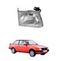Farol Ford Escort 1983 1984 1985 1986 Foco Simples Máscara Cromada Lado Direito Passageiro