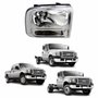 Farol Ford F250 F350 F4000 2007 Até 2011 Máscara Cromada Lado Direito Passageiro