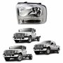 Farol Ford F250 F350 F4000 2007 Até 2011 Máscara Cromada Lado Esquerdo Motorista