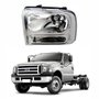 Farol Ford F4000 2007 Até 2011 Máscara Cromada Lado Esquerdo Motorista