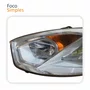 Farol Principal Ford Fiesta 2011 2012 2013 2014 Cromado Lado Esquerdo Motorista