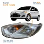 Farol Principal Ford Fiesta 2011 2012 2013 2014 Cromado Lado Esquerdo Motorista