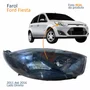 Farol Principal Ford Fiesta 2011 Até 2016 Máscara Negra Lado Direito Passageiro