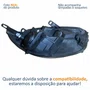 Farol Principal Ford Fiesta 2011 Até 2016 Máscara Negra Lado Esquerdo Motorista