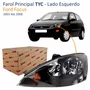 Farol Ford Focus 2003 Até 2008 TYC Máscara Negra Lado Esquerdo Motorista