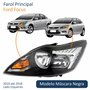 Farol Ford Focus 2009 Até 2013 Máscara Negra Lado Esquerdo Motorista