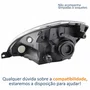Farol Principal Ford Ka 2008 Até 2014 Máscara Cromada Lado Direito Passageiro