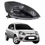 Farol Principal Ford Ka 2008 Até 2014 Máscara Negra Lado Direito Passageiro