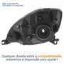 Farol Principal Ford Ka 2008 Até 2014 Máscara Negra Lado Direito Passageiro