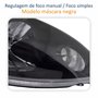 Farol Principal Ford Ka 2008 Até 2014 Máscara Negra Lado Direito Passageiro