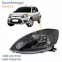 Farol Principal Ford Ka 2008 Até 2014 Máscara Negra Lado Esquerdo Motorista