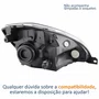 Farol Principal Ford Ka 2008 Até 2014 Máscara Cromada Lado Esquerdo Motorista