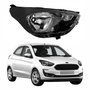 Farol Ford Ka 2019 Até 2022 Máscara Negra Lado Direito Passageiro