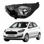 Farol Ford Ka 2019 Até 2022 Máscara Negra Lado Esquerdo Motorista