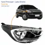 Farol Ford Ka 2019 Até 2023 Original Máscara Negra Lado Direito Passageiro