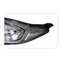 Farol Ford New Fiesta 2014 Até 2019 Máscara Negra Lado Esquerdo Motorista