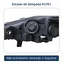 Farol Ford New Fiesta 2014 Até 2019 Máscara Cromada Lado Direito Passageiro