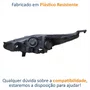 Farol Ford New Fiesta 2014 Até 2019 Máscara Cromada Lado Direito Passageiro
