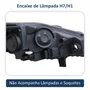 Farol Ford New Fiesta 2014 Até 2019 Máscara Cromada Lado Esquerdo Motorista